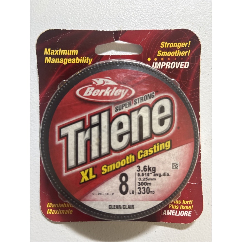 Berkley Trilene XL Smooth Casting Monofilament Fishing Line 8Lb .010 Dia New